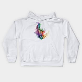 Colorful saxophone Kids Hoodie